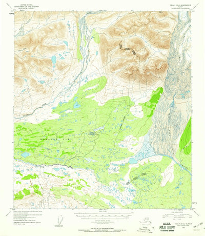 United States Geological Survey Healy B-2, AK (1952, 63360-Scale) digital map