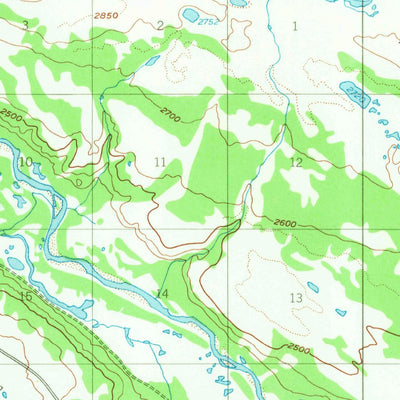 United States Geological Survey Healy B-3, AK (1950, 63360-Scale) digital map