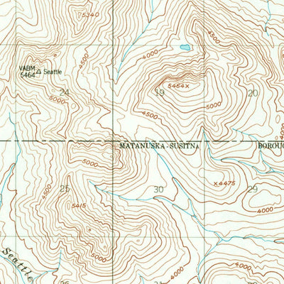 United States Geological Survey Healy B-3, AK (1950, 63360-Scale) digital map