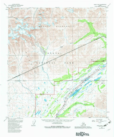 United States Geological Survey Healy B-5, AK (1950, 63360-Scale) digital map