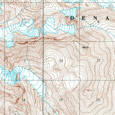United States Geological Survey Healy B-5, AK (1950, 63360-Scale) digital map