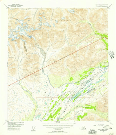 United States Geological Survey Healy B-5, AK (1953, 63360-Scale) digital map