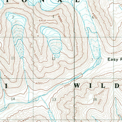 United States Geological Survey Healy B-6, AK (1954, 63360-Scale) digital map