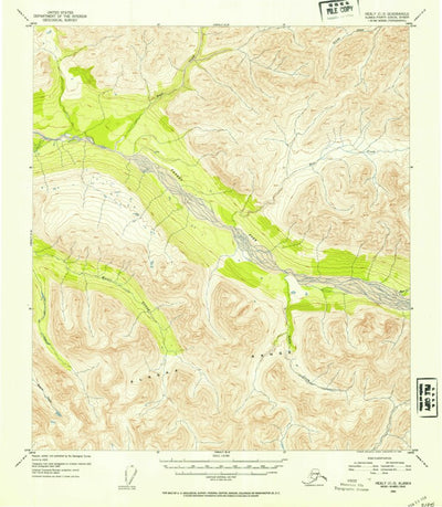 United States Geological Survey Healy C-3, AK (1952, 63360-Scale) digital map