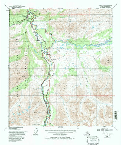 United States Geological Survey Healy C-4, AK (1950, 63360-Scale) digital map