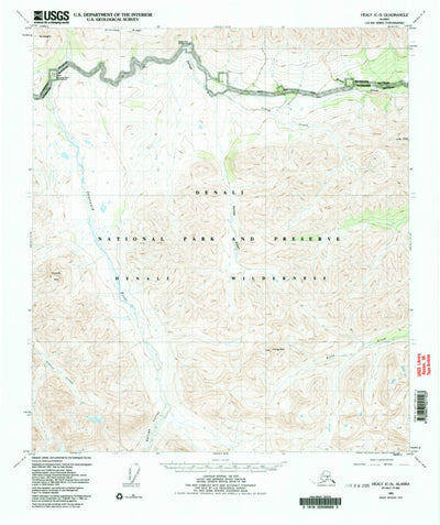 United States Geological Survey Healy C-5, AK (1953, 63360-Scale) digital map