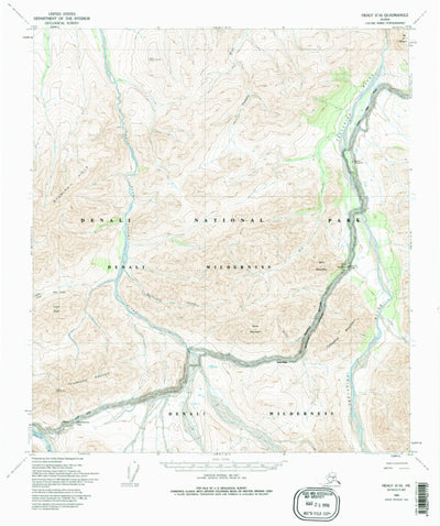 United States Geological Survey Healy C-6, AK (1954, 63360-Scale) digital map