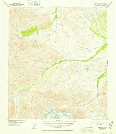 United States Geological Survey Healy D-1, AK (1952, 63360-Scale) digital map