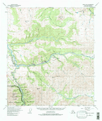 United States Geological Survey Healy D-4, AK (1950, 63360-Scale) digital map