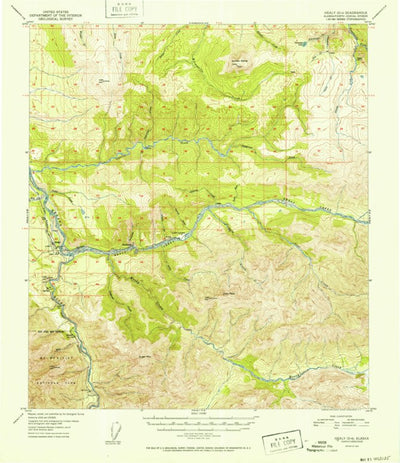 United States Geological Survey Healy D-4, AK (1952, 63360-Scale) digital map