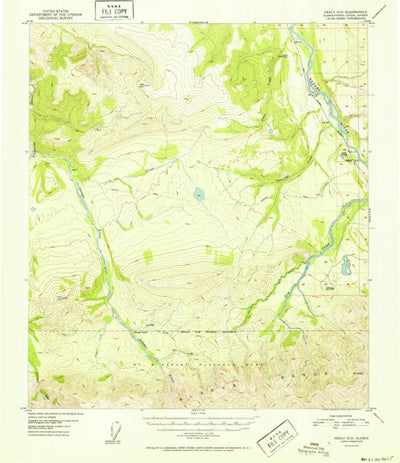 United States Geological Survey Healy D-5, AK (1952, 63360-Scale) digital map
