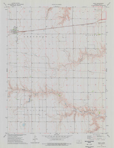 United States Geological Survey Healy, KS (1974, 24000-Scale) digital map