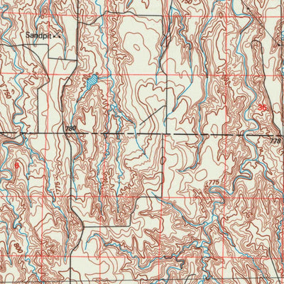 United States Geological Survey Healy, KS (1985, 100000-Scale) digital map