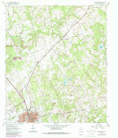 United States Geological Survey Hearne North, TX (1961, 24000-Scale) digital map