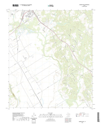 United States Geological Survey Hearne South, TX (2022, 24000-Scale) digital map