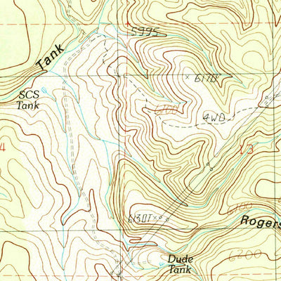 United States Geological Survey Hearst Mountain, AZ (1989, 24000-Scale) digital map