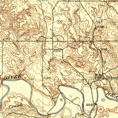 United States Geological Survey Heart Butte, ND (1944, 62500-Scale) digital map