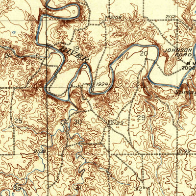 United States Geological Survey Heart Butte, ND (1944, 62500-Scale) digital map