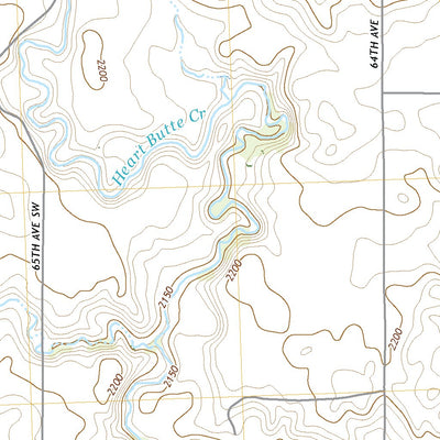 United States Geological Survey Heart Butte, ND (2020, 24000-Scale) digital map