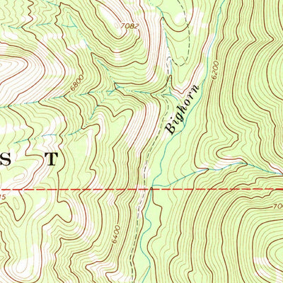 United States Geological Survey Heart Lake, MT (1968, 24000-Scale) digital map