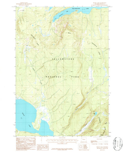 United States Geological Survey Heart Lake, WY (1986, 24000-Scale) digital map
