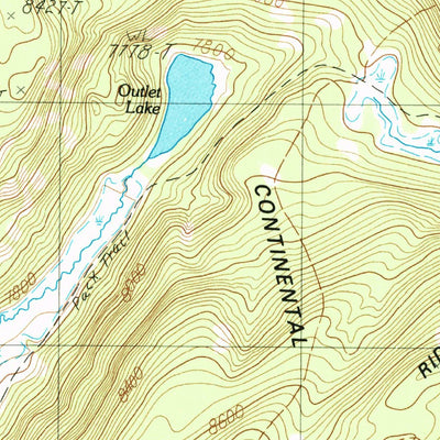 United States Geological Survey Heart Lake, WY (1986, 24000-Scale) digital map