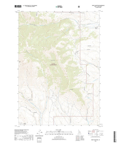 United States Geological Survey Heart Mountain, ID (2020, 24000-Scale) digital map