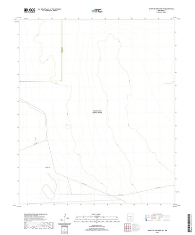 United States Geological Survey Heart of the Sands NE, NM (2020, 24000-Scale) digital map