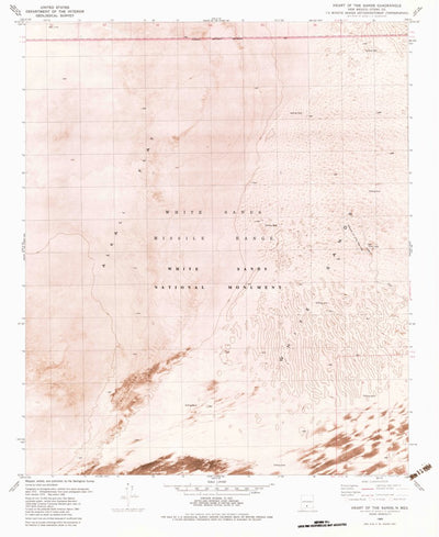 United States Geological Survey Heart Of The Sands, NM (1982, 24000-Scale) digital map
