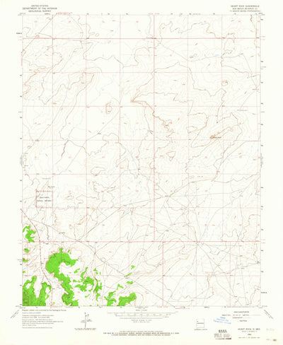 United States Geological Survey Heart Rock, NM (1963, 24000-Scale) digital map
