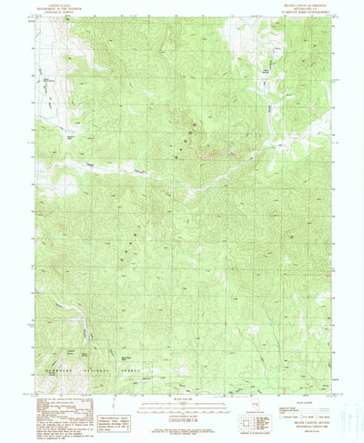 United States Geological Survey Heath Canyon, NV (1990, 24000-Scale) digital map