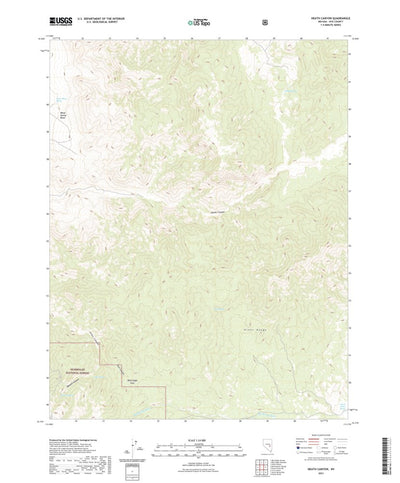 United States Geological Survey Heath Canyon, NV (2021, 24000-Scale) digital map