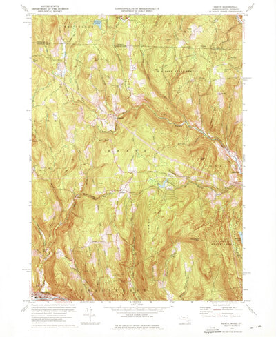 United States Geological Survey Heath, MA-VT (1974, 24000-Scale) digital map