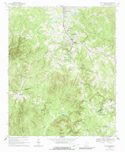 United States Geological Survey Heath Springs, SC (1968, 24000-Scale) digital map