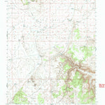 United States Geological Survey Heaton Knolls, AZ (1954, 62500-Scale) digital map