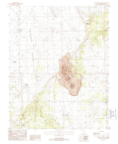 United States Geological Survey Heaton Knolls, AZ (1988, 24000-Scale) digital map