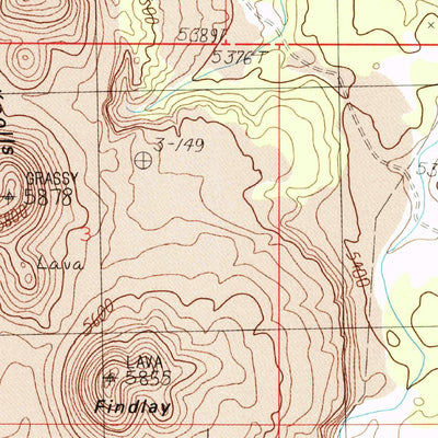 United States Geological Survey Heaton Knolls, AZ (1988, 24000-Scale) digital map