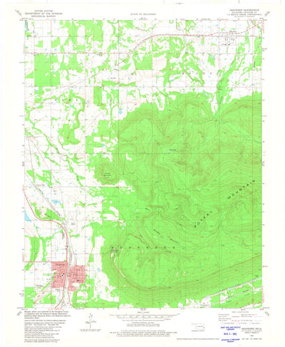 United States Geological Survey Heavener, OK (1981, 24000-Scale) digital map