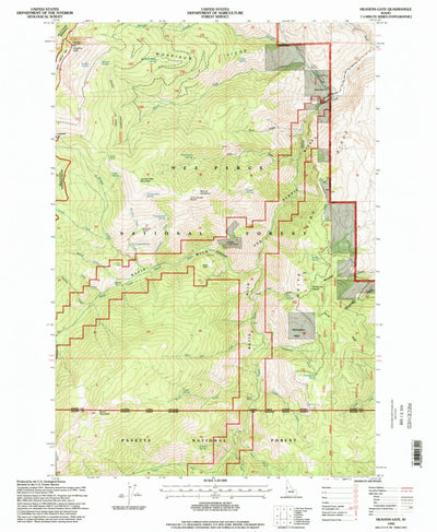 United States Geological Survey Heavens Gate, ID (1995, 24000-Scale) digital map