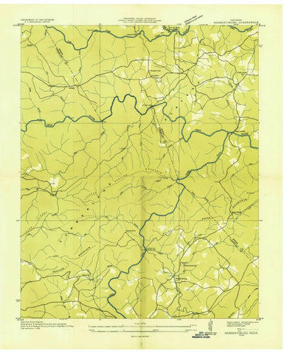 United States Geological Survey Hebbertsburg, TN (1936, 24000-Scale) digital map
