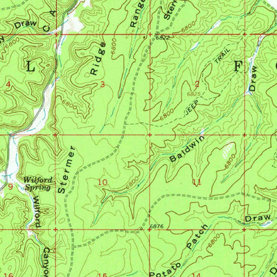 United States Geological Survey Heber, AZ (1961, 62500-Scale) digital map