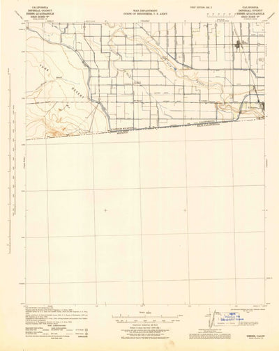 United States Geological Survey Heber, CA (1943, 62500-Scale) digital map