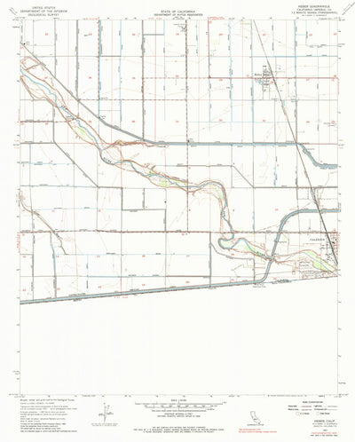 United States Geological Survey Heber, CA (1957, 24000-Scale) digital map