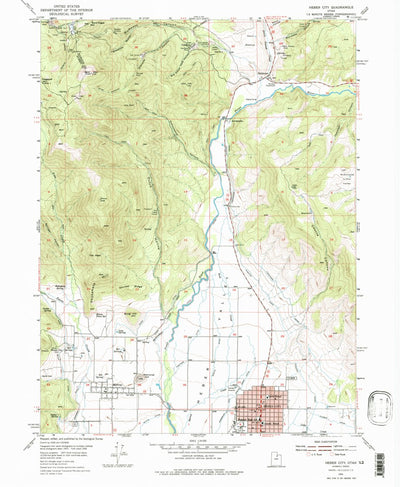 United States Geological Survey Heber City, UT (1955, 24000-Scale) digital map