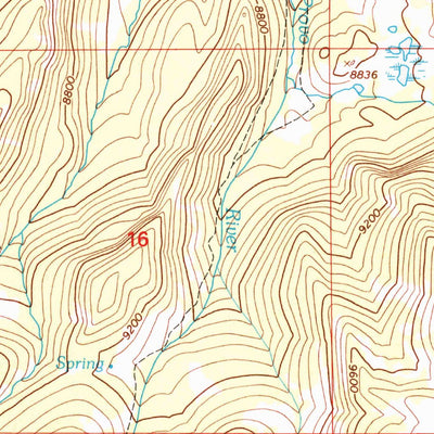 United States Geological Survey Heber Mountain, UT (1998, 24000-Scale) digital map