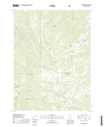 United States Geological Survey Heber Mountain, UT (2020, 24000-Scale) digital map