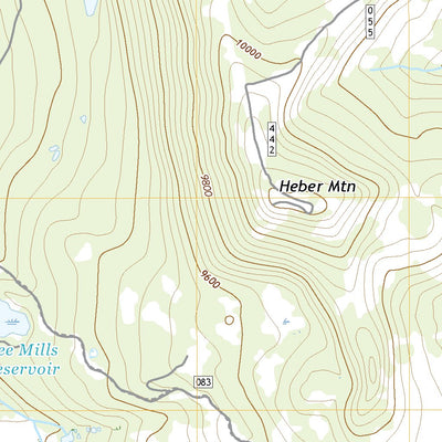 United States Geological Survey Heber Mountain, UT (2020, 24000-Scale) digital map