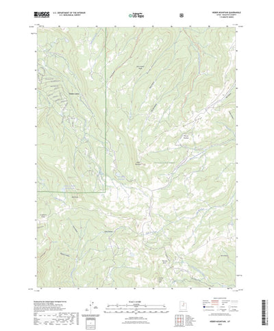 United States Geological Survey Heber Mountain, UT (2023, 24000-Scale) digital map