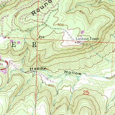 United States Geological Survey Heber Springs, AR (1963, 24000-Scale) digital map