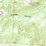 United States Geological Survey Heber Springs, AR (1989, 24000-Scale) digital map